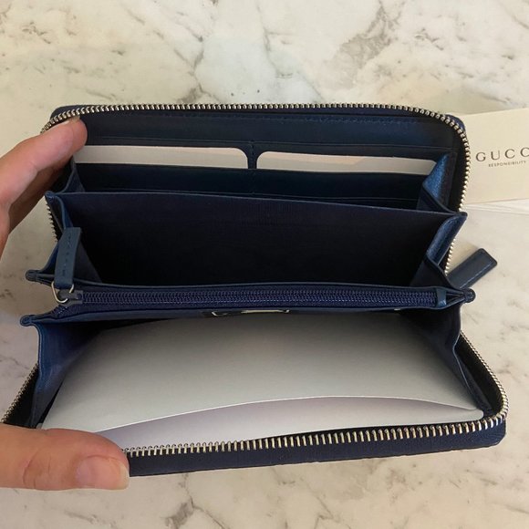 GUCCI Blue Ny Yankee Wallet - Picture 11 of 11